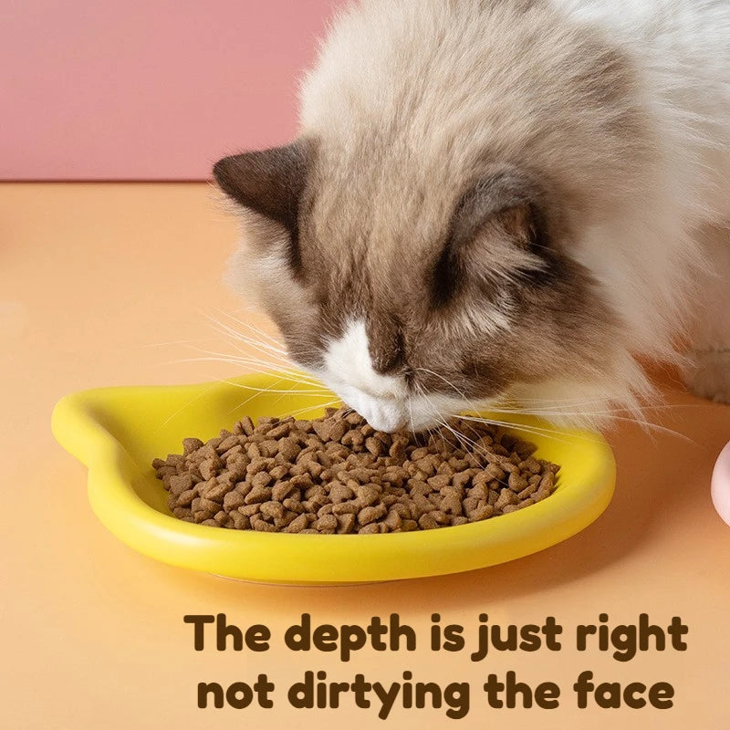 WhiskerDish™ Premium Cat Food & Treat Bowl
