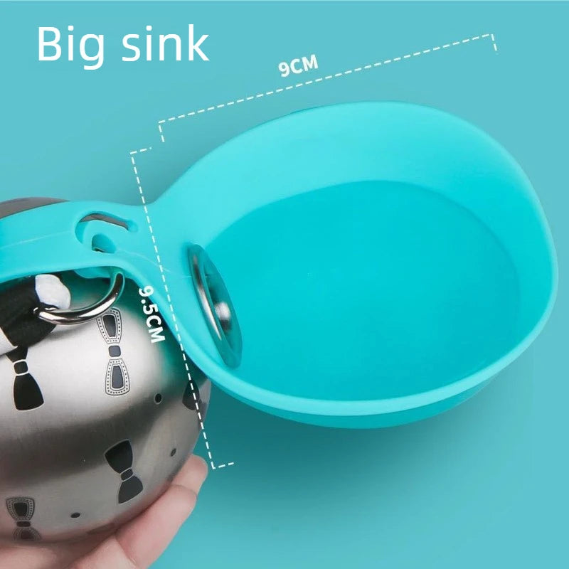 HydraPaw™ GlobeSip Stainless Steel Travel Water Bottle for Dogs & Cats