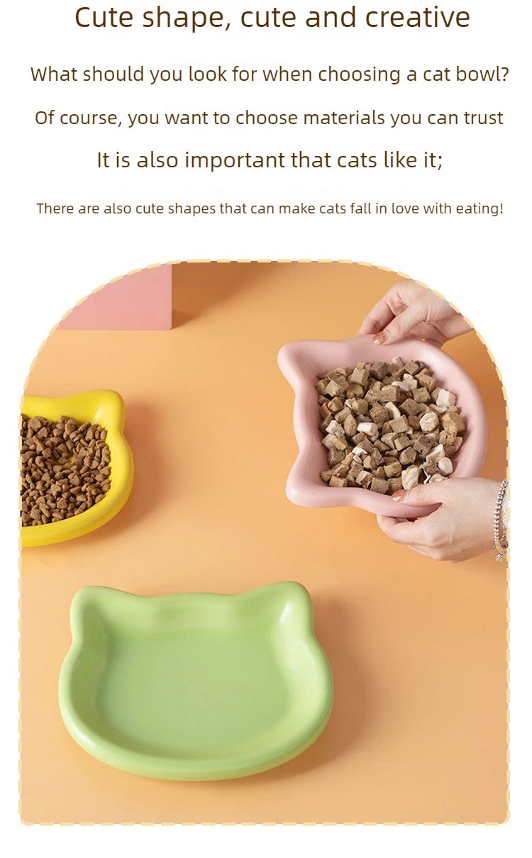 WhiskerDish™ Premium Cat Food & Treat Bowl