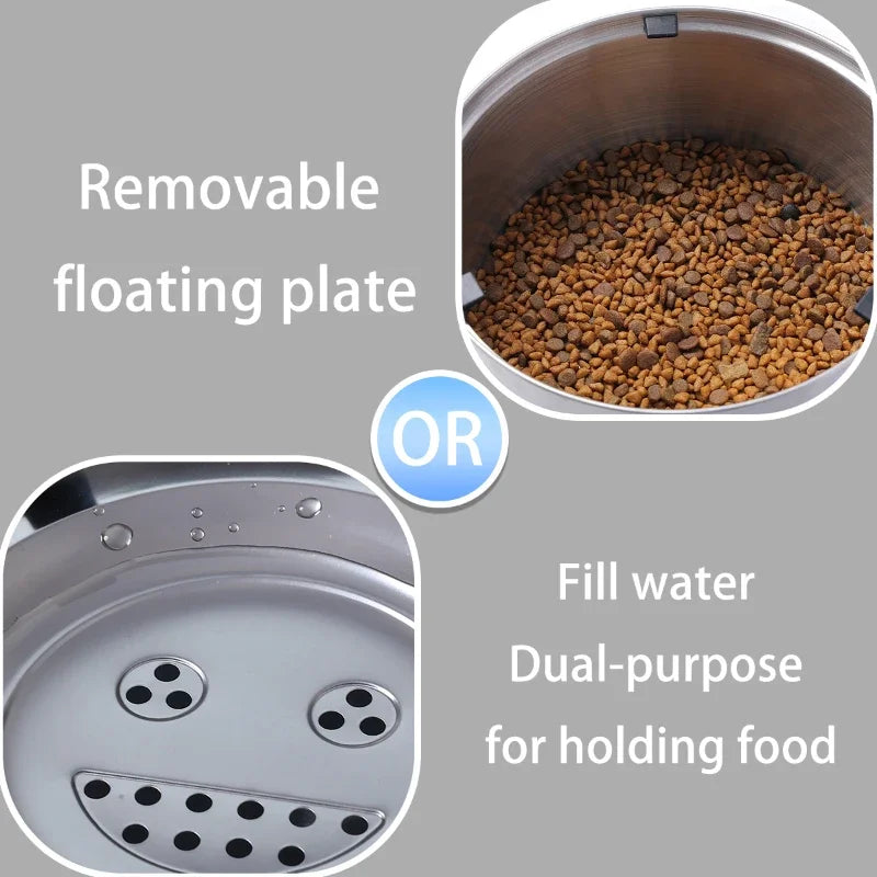HydraGuard™ Stainless Steel No-Spill Dog Water Bowl