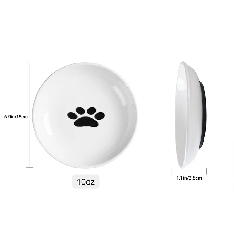 WhiskerPlate™ Anti-Tip Ceramic Cat & Dog Bowl