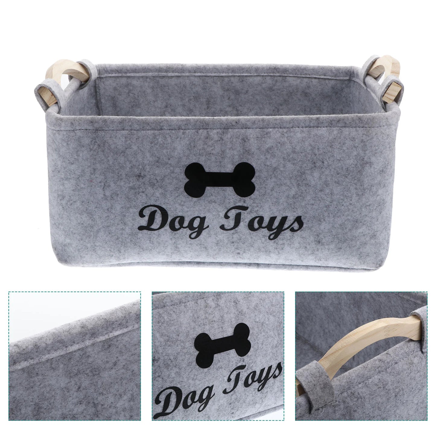 ToyTidy™ Felt Pet Toy Storage Basket